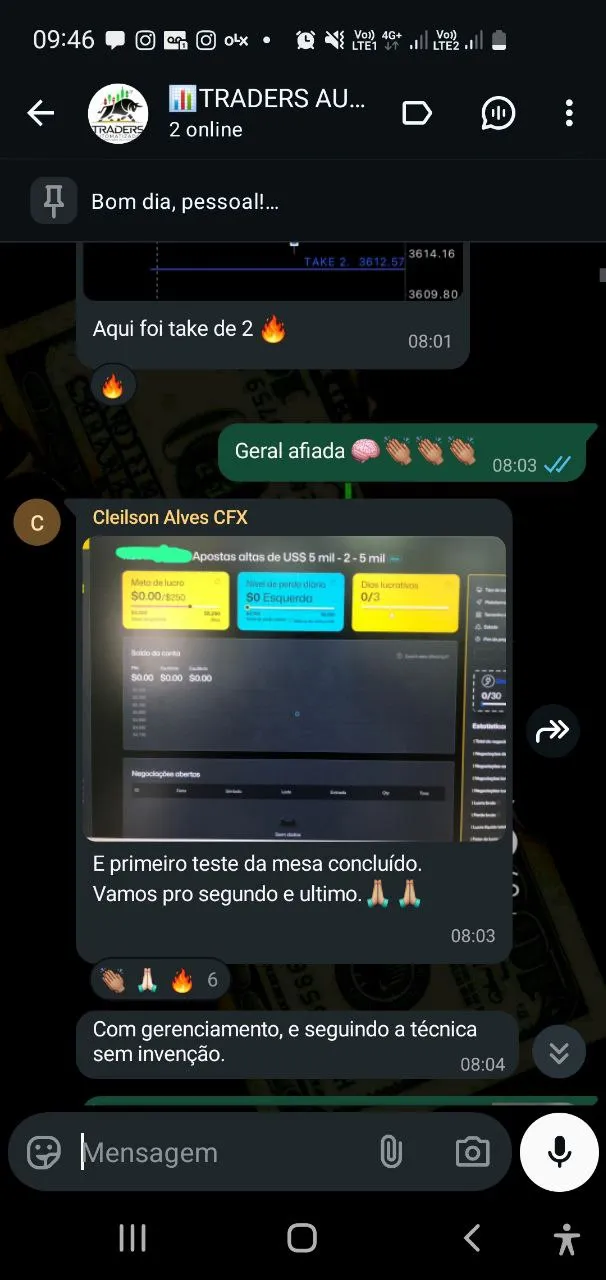 Depoimento real de cliente da Traders Automatizados sobre o CYCLEFX PRO 16